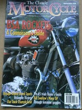 The Classic Motorcycle Magazine - December 1998 - BSA Rockets, Velocette Viceroy