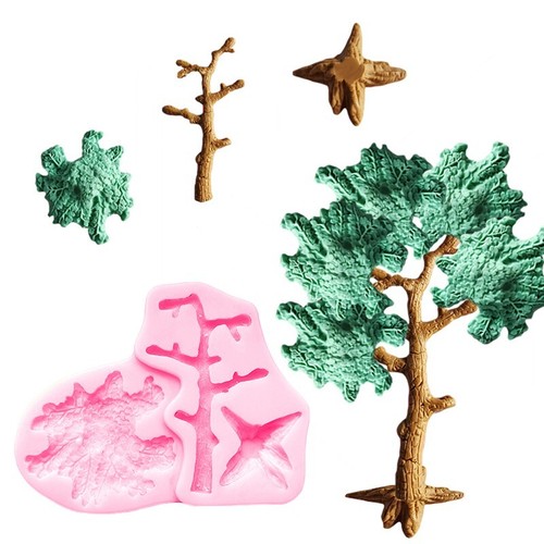 Silicone tree effect mould - tree,