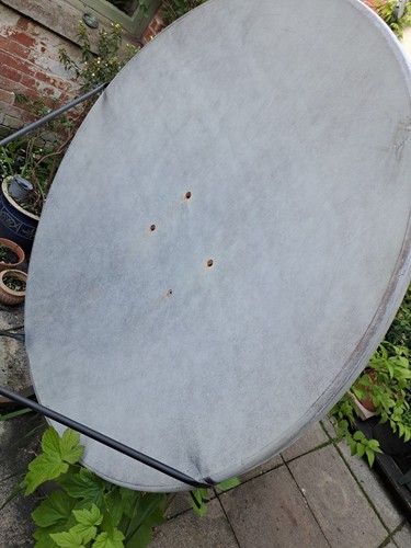 Large satellite dish and - large,