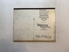 Triumph Tiger Cub 200 1954-1968 OEM Motor-Cycle Shop Service Repair Manual Guide