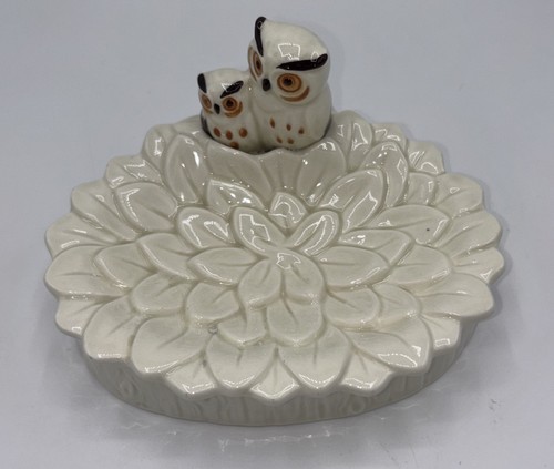 Vintage ceramic owl soap - ceramic,