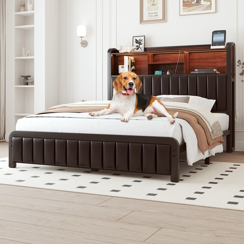 Bed frame full queen - bed, with