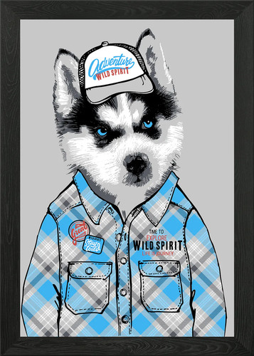 Husky puppy shirt - puppy,