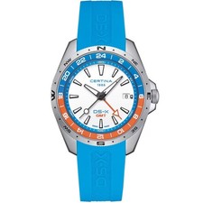 Certina DS-X GMT 41.2mm White Dial Men's Watch C0474521701100