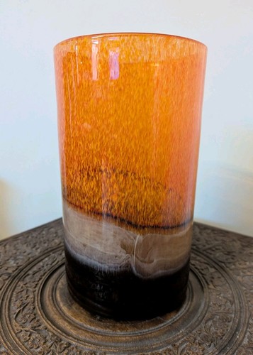 Hand blown glass hurricane - hand,