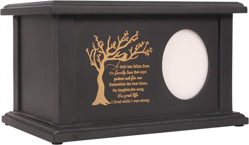 Wooden cremation urn human - wooden,