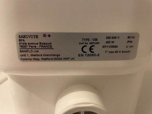 Saniflo sanivite waste water - sanivite,