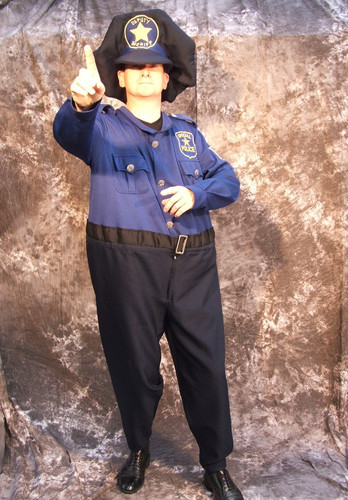 American cop fat suit - american,