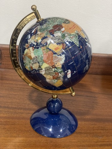 Gemstone world globe - world, 10”