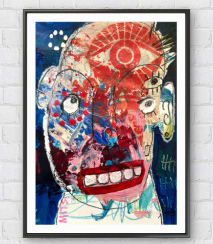 Outsider art face painting - outsider,
