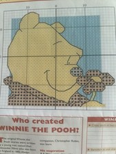 Disney Winnie The Pooh Mini Cross Stitch Kit With Card & Envelope