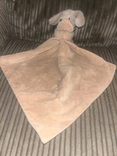MOTHERCARE BEIGE BROWN PUPPY DOG BABY COMFORTER BLANKET SOFT PLUSH TOY