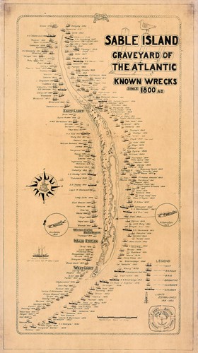 Map sable island - map,
