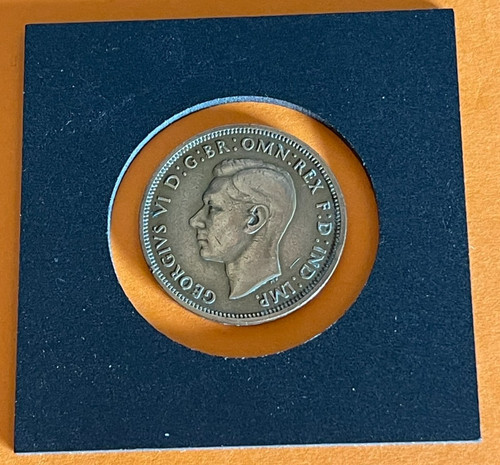 King george half penny 1937 - king,