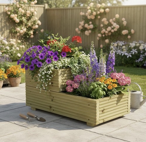 Small tiered garden steps - 2,