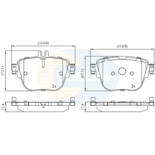 Brake pads set - pads,