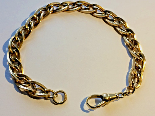 9ct yellow gold ladies double - yellow,