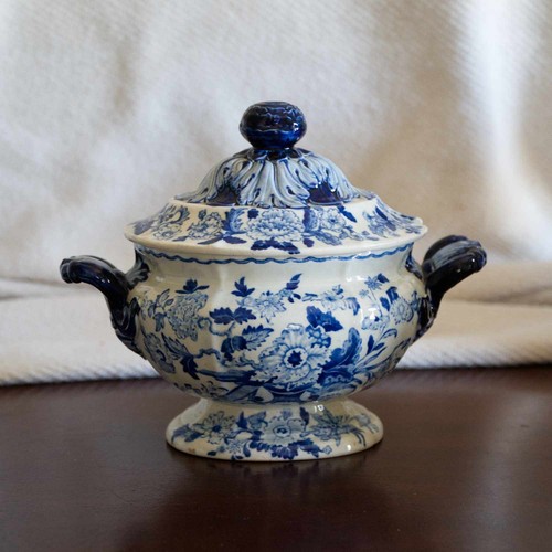 Antique ridgway blue white - blue, &