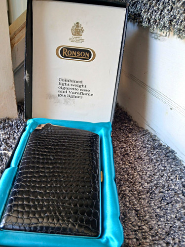 Ronson metal cigarette case - metal,