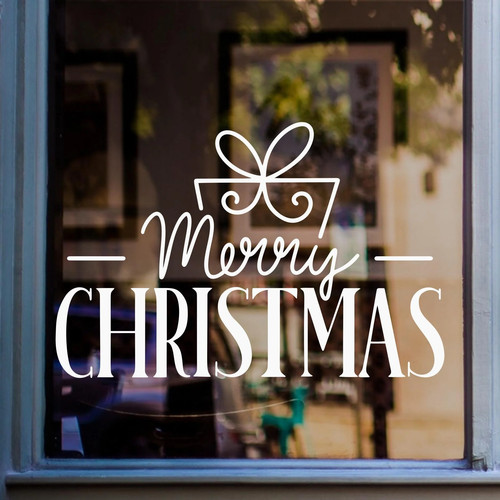 Merry christmas ribbon bow - merry,