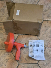 DRAIN & PIPE CLEANER FROM AVILO PLUNGER  UNBLOCK  TOILET  SPINNING DRAIN CLEANER