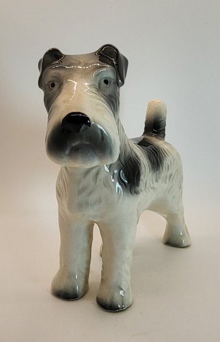 Dog figurine wire haired fox - wire,