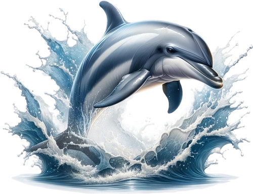 Jumping dolphin vinyl - jumping,