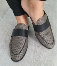 & other Stories dog tooth print beautiful shoes mules UK 5.5 EUR 39