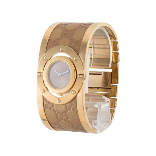 Gucci gold tone monogram - gucci,