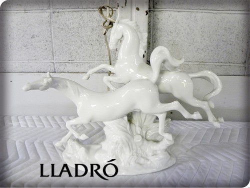 Lladro running horses figurine - lladro,