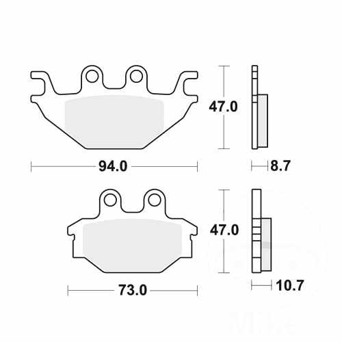 Trw brake pads - brake, sintered