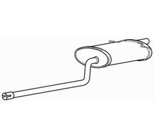 Rear Exhaust Silencer Back Box