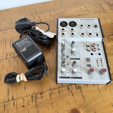 PHONIC MU502 1-Mic/Line 2-Stereo Compact Mixer Working With Power Cable Music