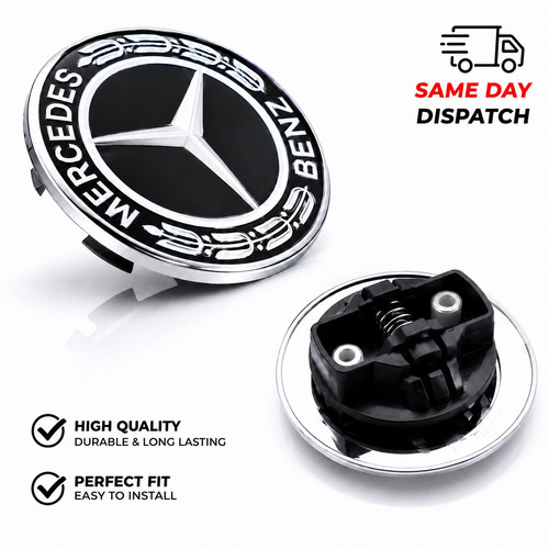 Mercedes benz black wreath - mercedes-benz,