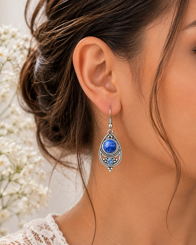 Royal blue teardrop dangle - royal,