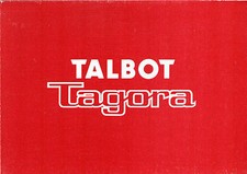 Talbot Tagora 1981 UK Market Launch Foldout Sales Brochure 2.2 GL & 2.2 GLS