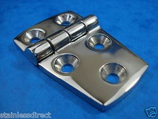 NEW STAINLESS STEEL 316, 56MM X 38MM OFF SET HINGE