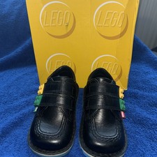 Kickers LEGO Brick Boys Black Shoes UK Size 5 Used Good Condition  Original Box
