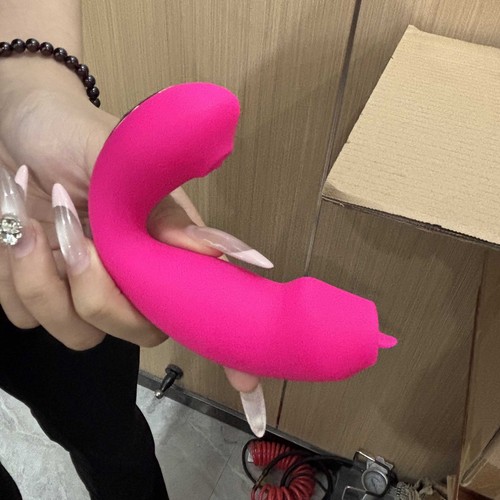 Tongue vibrator licking dildo - tongue,