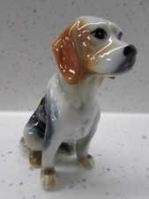 VINTAGE bone china BEAGLE ornament Beagle dog figurine