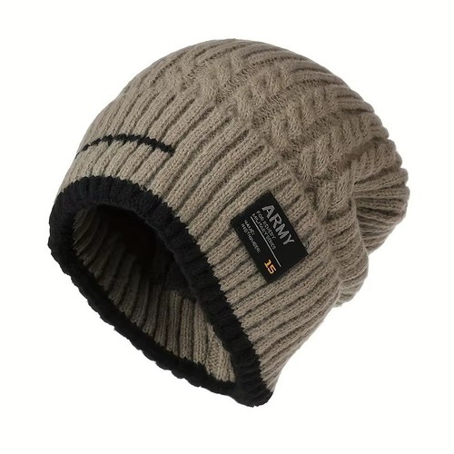 Men knitted winter beanie - men's,