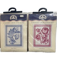 2 X DMC Cross Stitch Kits Pink