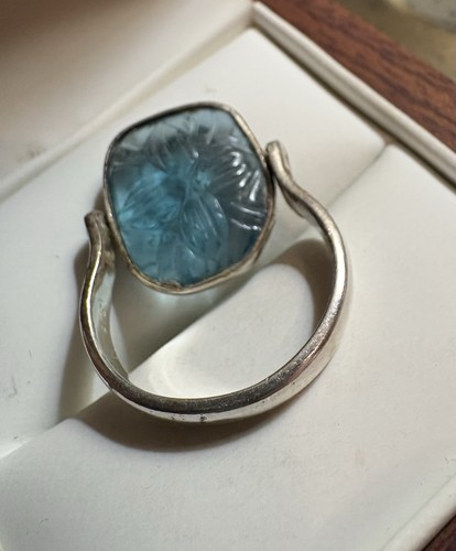 Vintage sterling silver carved - sterling,
