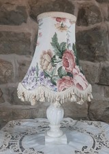 Marble Lamp With Shade Chintz