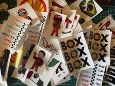 100 x F1 Circuit Stickers |
