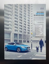 Original Volvo V40 R-Design magazine Advert. (front) 2015 Free P&P
