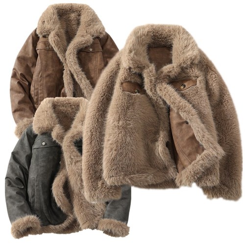 Winter men faux leather - faux,