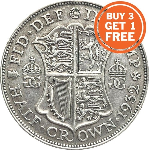 Silver halfcrown george - george, v