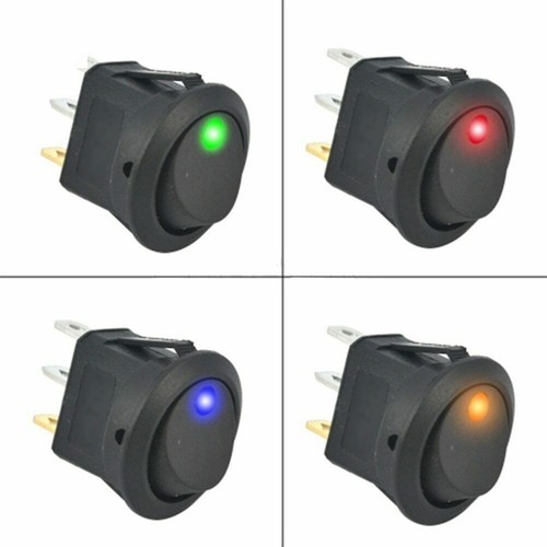 Rocker switch round off - rocker, on/off