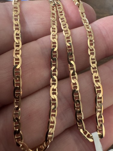 9ct solidyellow gold anchor - gold,
